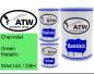 Preview: Chevrolet, Green Metallic, WA414X / G8H: 500ml Lackdose + 500ml Klarlack + 250ml Härter - Set, von ATW Autoteile West.